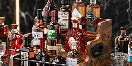CARLA HOME 3-Tier Liquor Bottle Display Shelf Rack Bar Organizer for Whiskey, Wine, Coffee Syrups, Spirits & Bottles
