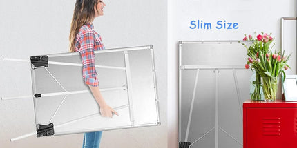 CARLA HOME Whiteboard Easel Portable Magnetic Dry Erase Board with Adjustable Tripod Stand & Height Adjustable for Office & Home (90x60cm)