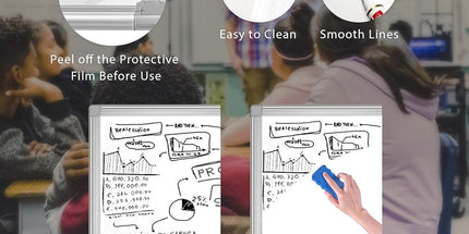 CARLA HOME Whiteboard Easel Portable Magnetic Dry Erase Board with Adjustable Tripod Stand & Height Adjustable for Office & Home (90x60cm)