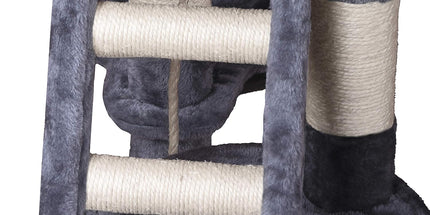 CARLA HOME 120cm Cat Tree for Indoor Cats with Condo, Hammock & Plush Perchfor for Kittens & Adult Cats