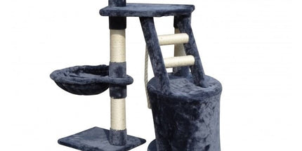 CARLA HOME 120cm Cat Tree for Indoor Cats with Condo, Hammock & Plush Perchfor for Kittens & Adult Cats