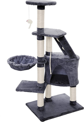 CARLA HOME 120cm Cat Tree for Indoor Cats with Condo