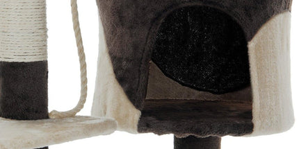 CARLA HOME 140cm Cat Tree for Indoor Cats with Plush Perch, Sisal Scratching Posts & Condo for Kittens & Adult Cats (Beige)