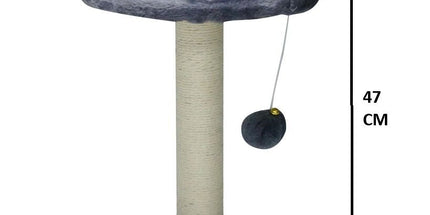 CARLA HOME Cat Tree Tower for Indoor Cats with Plush Perch, Sisal Scratching Post & Hanging Ball Toy for Kittens or Small Breeds