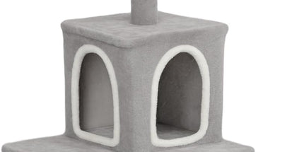 CARLA HOME Large Cat Tree Tower for Indoor Cats with Plush Perch, Cat Condo, Natural Sisal Scratching Posts, Hanging Ball & Paw Scratcher