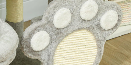 CARLA HOME Large Cat Tree Tower for Indoor Cats with Plush Perch, Cat Condo, Natural Sisal Scratching Posts, Hanging Ball & Paw Scratcher