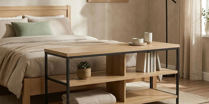 CARLA HOME Tv Stand 3 Tier Open Shelf Entertainment Console - Brown - Rustic - Steel Tyack eCommerce Solutions