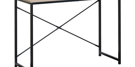 CARLA HOME Office Desk Computer Table - Metal Frame - Oak - 100cm - Brown - Rustic Tyack eCommerce Solutions