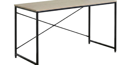 CARLA HOME Office Desk Computer Table - Metal Frame - Oak - 120cm - Brown - Rustic Tyack eCommerce Solutions