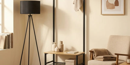 CARLA HOME Hall Tree Coat Rack with Bench - 5 Hooks - Brown - Rustic - Garment Rack Tyack eCommerce Solutions