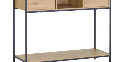 CARLA HOME Console Table with 2 Drawers - Open Shelf - Brown - Console Cabinet - Rustic Tyack eCommerce Solutions