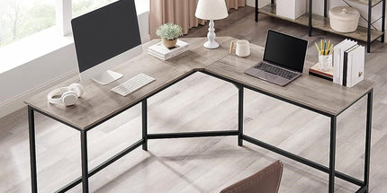 L-Shaped Computer Corner Desk Home Office