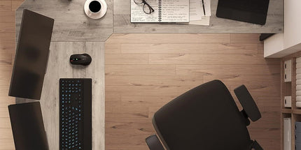 L-Shaped Computer Corner Desk Home Office