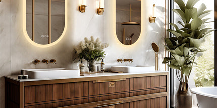 120x60cm LED Bathroom Mirror Oval Anti-Fog Dimmable Wall Mount