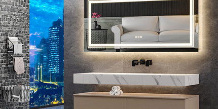 1510x780mm LED Bathroom Mirror Anti-fog Illuminated