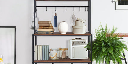 5-Tier Baker's Rack Microwave Stand Storage Shelf 84.5cm