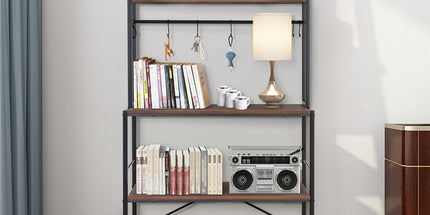 5-Tier Baker's Rack Microwave Stand Storage Shelf 84.5cm