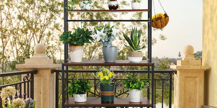 5-Tier Baker's Rack Microwave Stand Storage Shelf 84.5cm