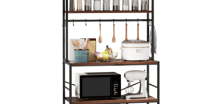 5-Tier Baker's Rack Microwave Stand Storage Shelf 84.5cm