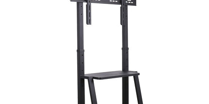 Rolling TV Stand 32-100 w/ Adjustable Mount & 2-Tier Shelf