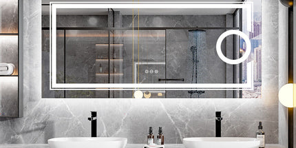 1400x700mm LED Bathroom Mirror RGB Anti-fog Aluminum