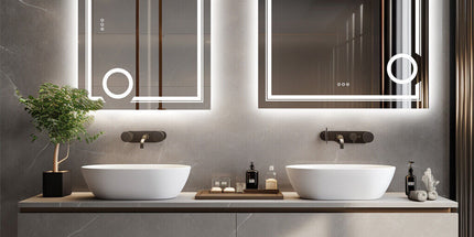 1400x700mm LED Bathroom Mirror RGB Anti-fog Aluminum