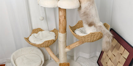 Cat Tree Tower Condo Scratcher Bed Sisal Plush Toy Ball
