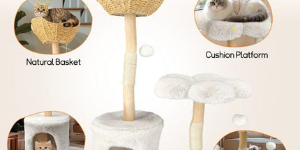 Cat Tree Condo Activity Center Sisal Scratcher Tower