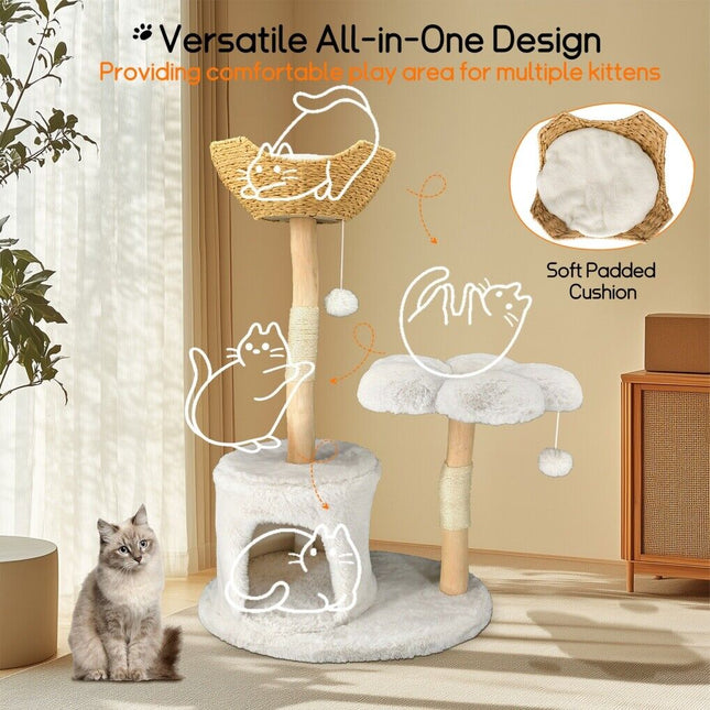 Cat Tree Condo Activity Center Sisal Scratcher Tower