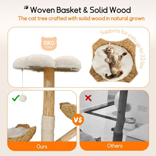 3 Tier Cat Tree Activity Centre Scratcher Post Climber