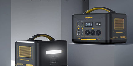 1000W 1408Wh Solar Generator 10A Black Portable Power Station