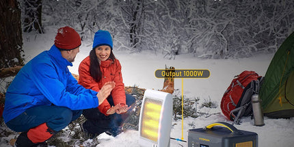 1000W 1408Wh Solar Generator 10A Black Portable Power Station