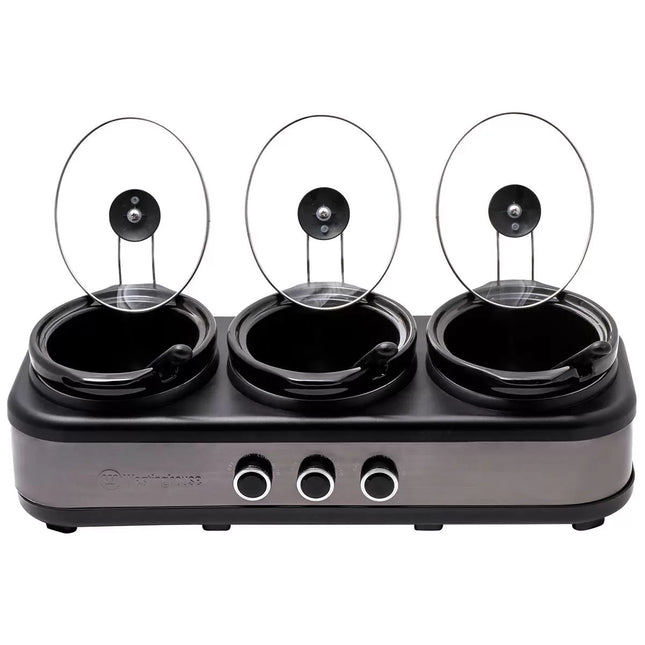 Westinghouse Slow Cooker Ceramic Pots 3 x 2.5L