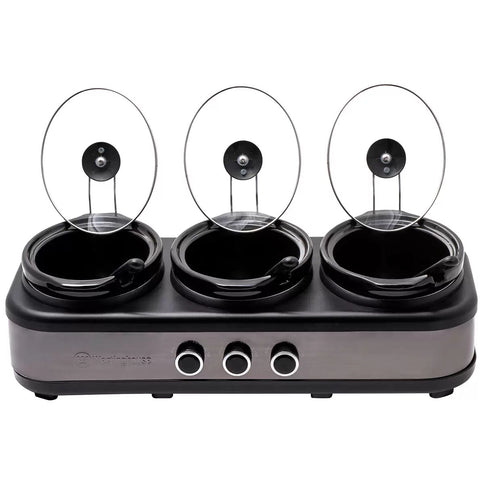 Westinghouse Slow Cooker Ceramic Pots 3 x 2.5L