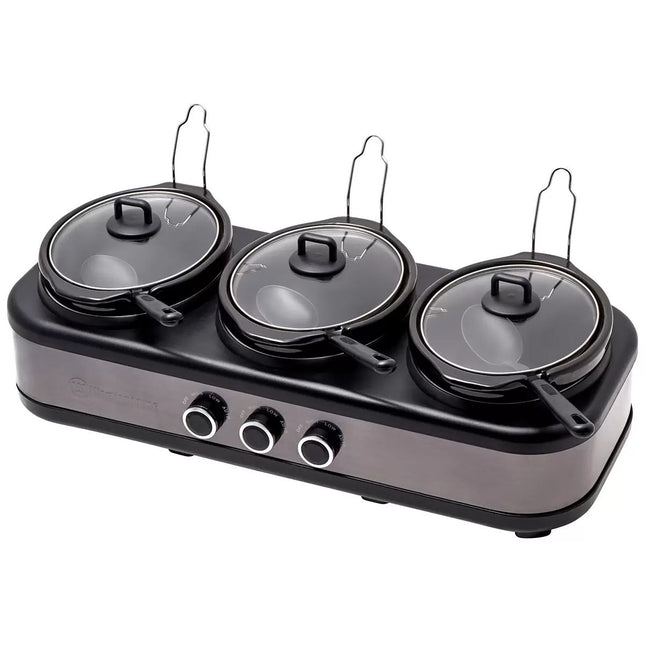 Westinghouse Slow Cooker Ceramic Pots 3 x 2.5L