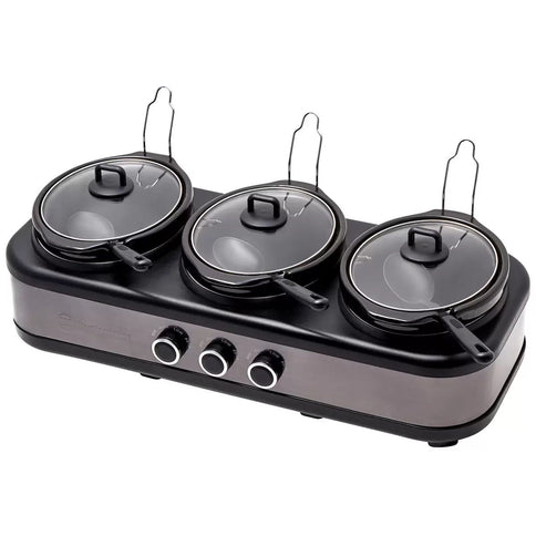 Westinghouse Slow Cooker Ceramic Pots 3 x 2.5L