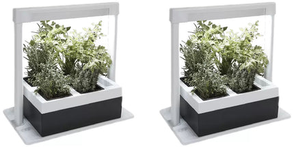 2 x Herb Lamp LED 4 Pot Grower 37 x 22 x 36cm