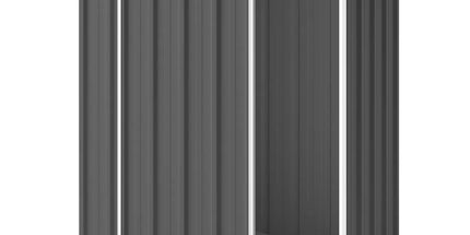 Narrow slider 1.5 x 0.78m slate grey
