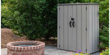 Lifetime Vertical Shed With Shelves