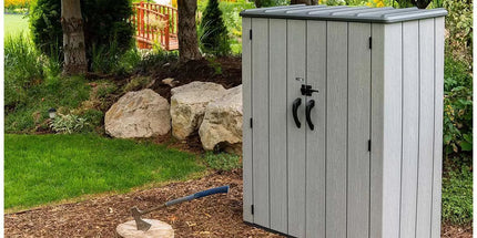 Lifetime Vertical Shed With Shelves
