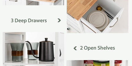 Kitchen Island on Wheels with Storage
