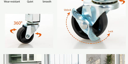 Kitchen Island on Wheels with Storage