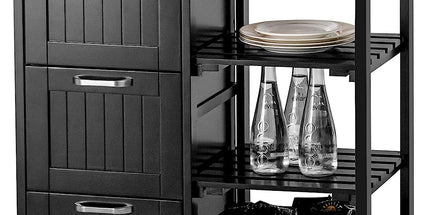 Kitchen Island Cart with Storage, Drawers, Shelves