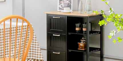 Kitchen Island Cart with Storage, Drawers, Shelves