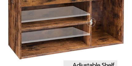 Shoe Storage Bench with Padded Cushion,Flip-Open Storage Box and Adjustable Shelf for Entryway and Living Room