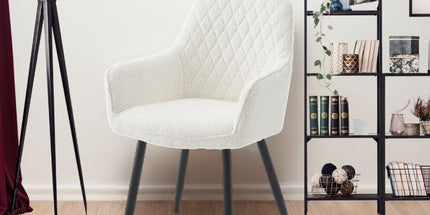Neo Cindy Ivory Fabric Dining Chair 2-Piece Set