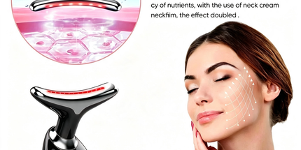 Rejuvenation Massager Neck Anti Wrinkle Face Beauty Device Skin Lifting Tighten Black