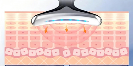 Rejuvenation Massager Neck Anti Wrinkle Face Beauty Device Skin Lifting Tighten Black