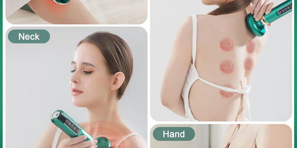 12 Levels Electric Cupping Massager Vacuum Suction GuaSha Anti Cellulite Beauty GREEN
