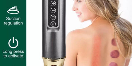12 Levels Electric Cupping Massager Vacuum Suction GuaSha Anti Cellulite Beauty GRAY